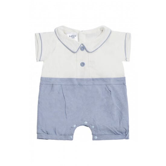 Blue Polo Romper